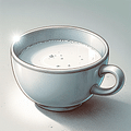 cup of cold whole milk
