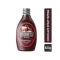 dark chocolate syrup bottle