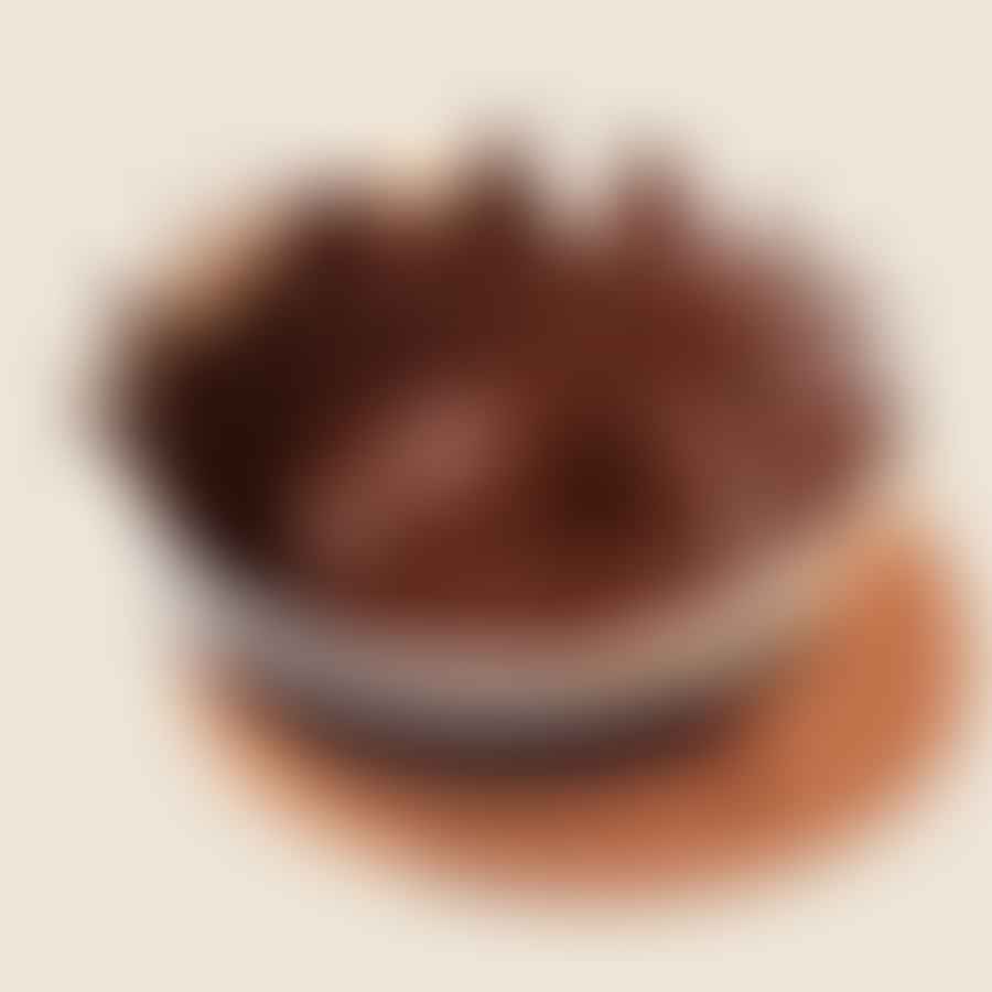 Melted dark chocolate in a heatproof bowl