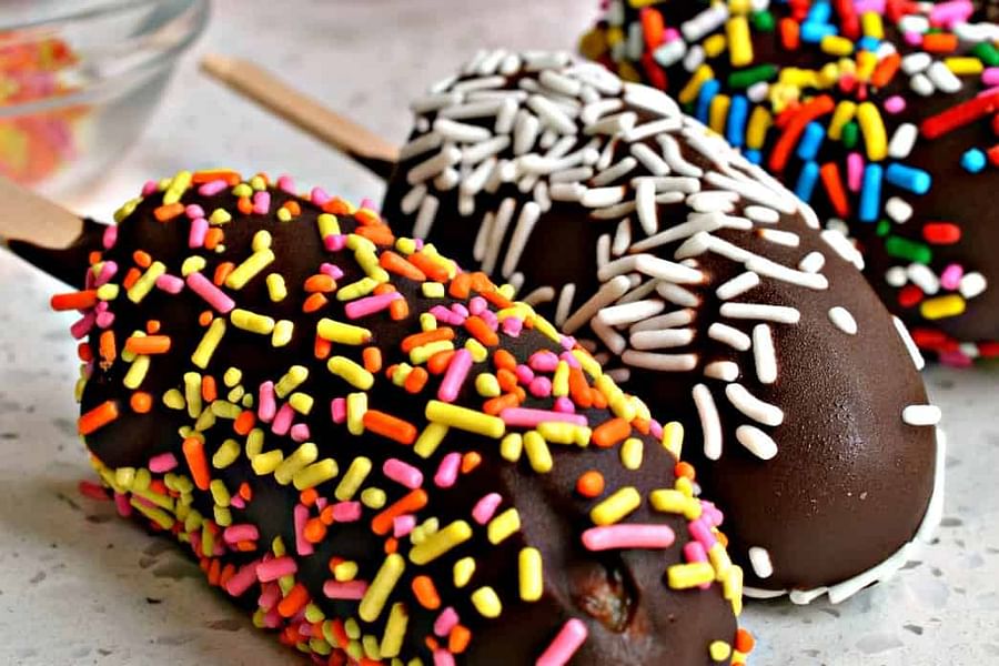 chocolate dipped bananas