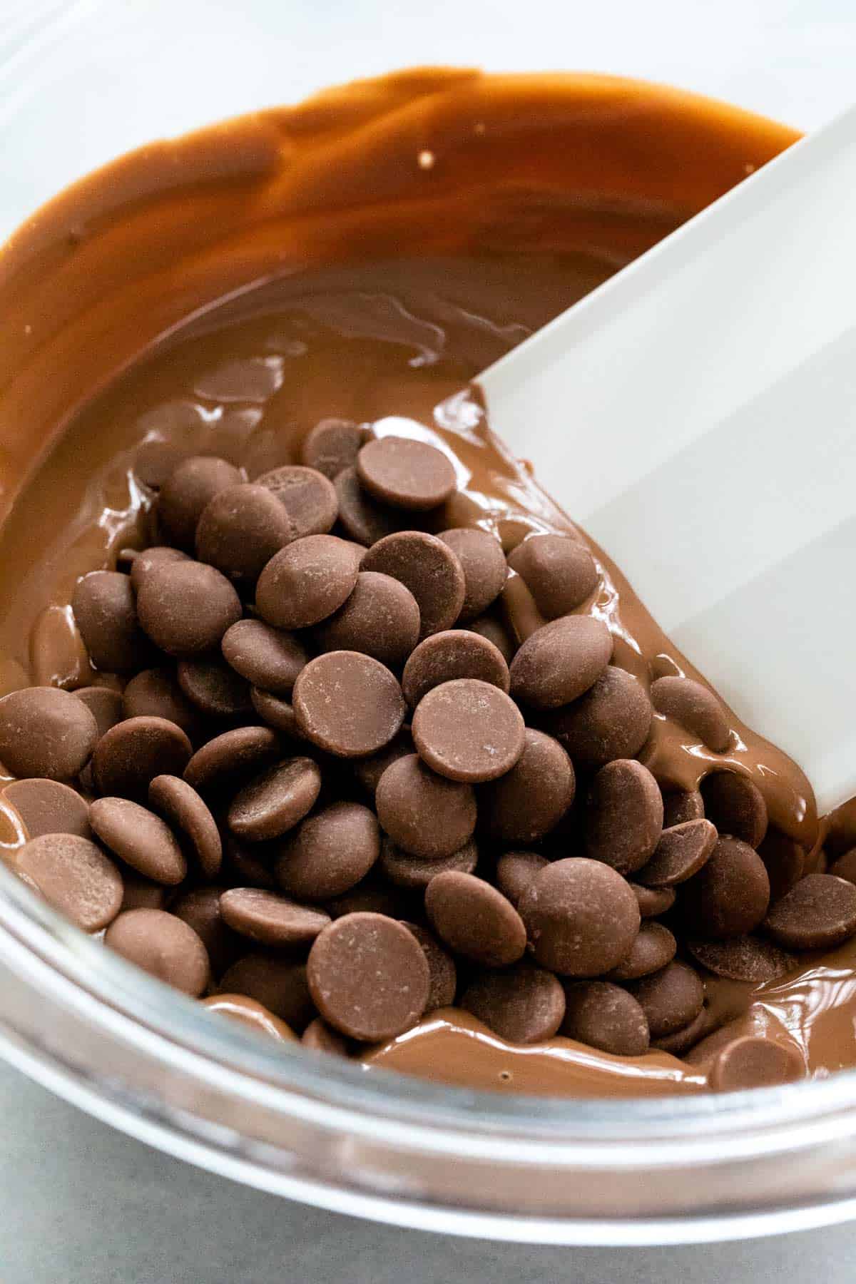 Bittersweet Chocolate Chips Melting