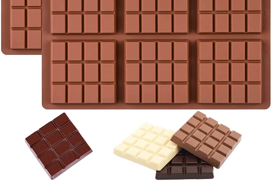 Silicone chocolate bar mold