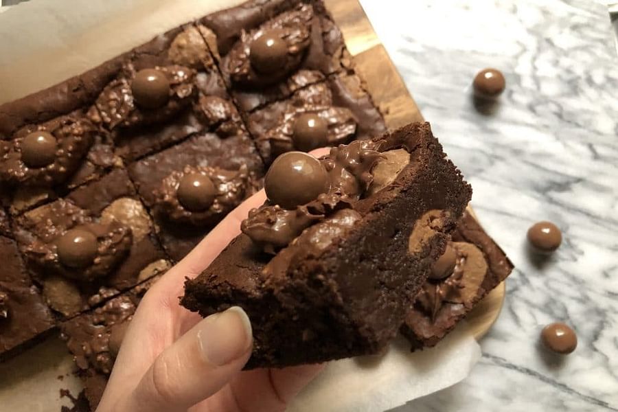 Chocolate Malt Brownies