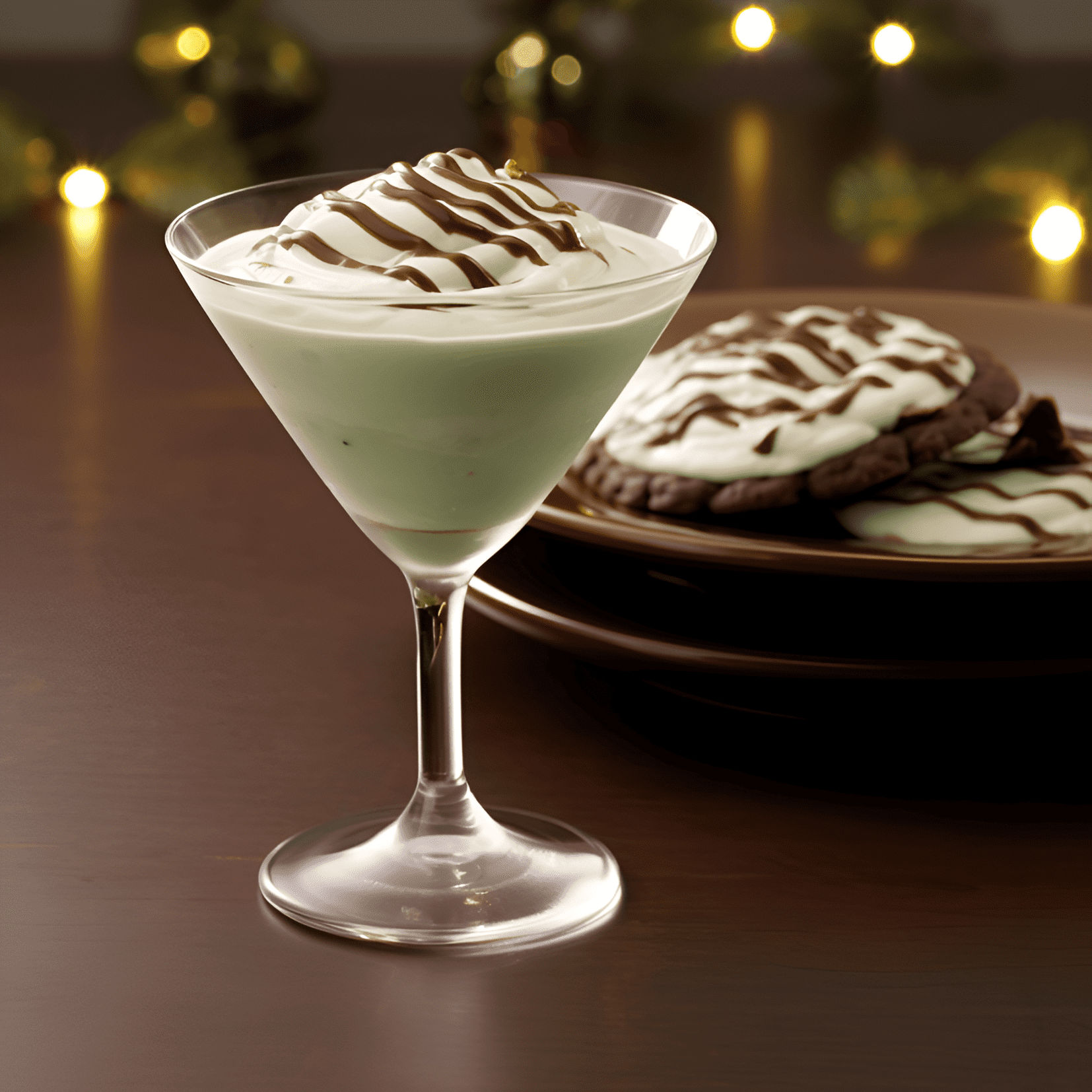 chocolate mint Irish cream cocktail