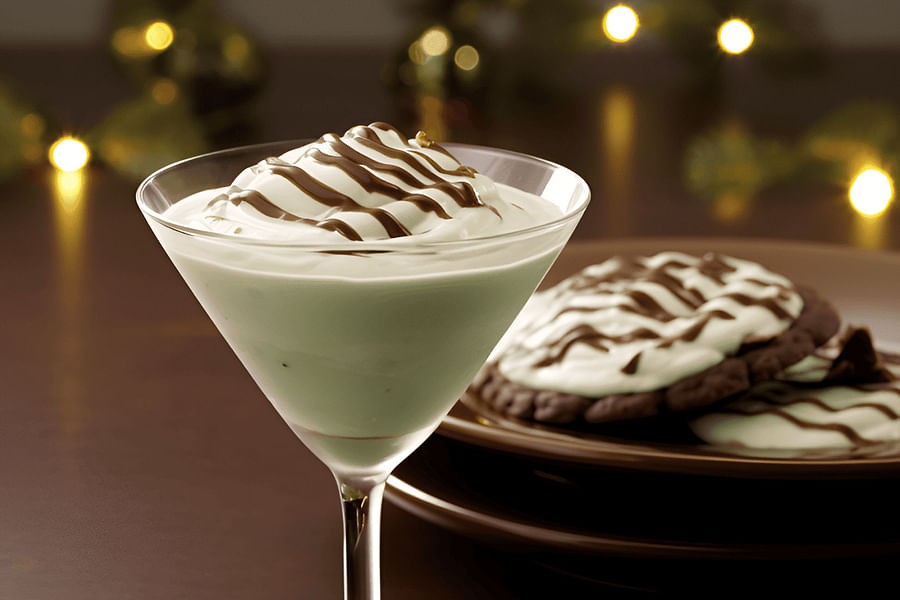chocolate mint Irish cream cocktail