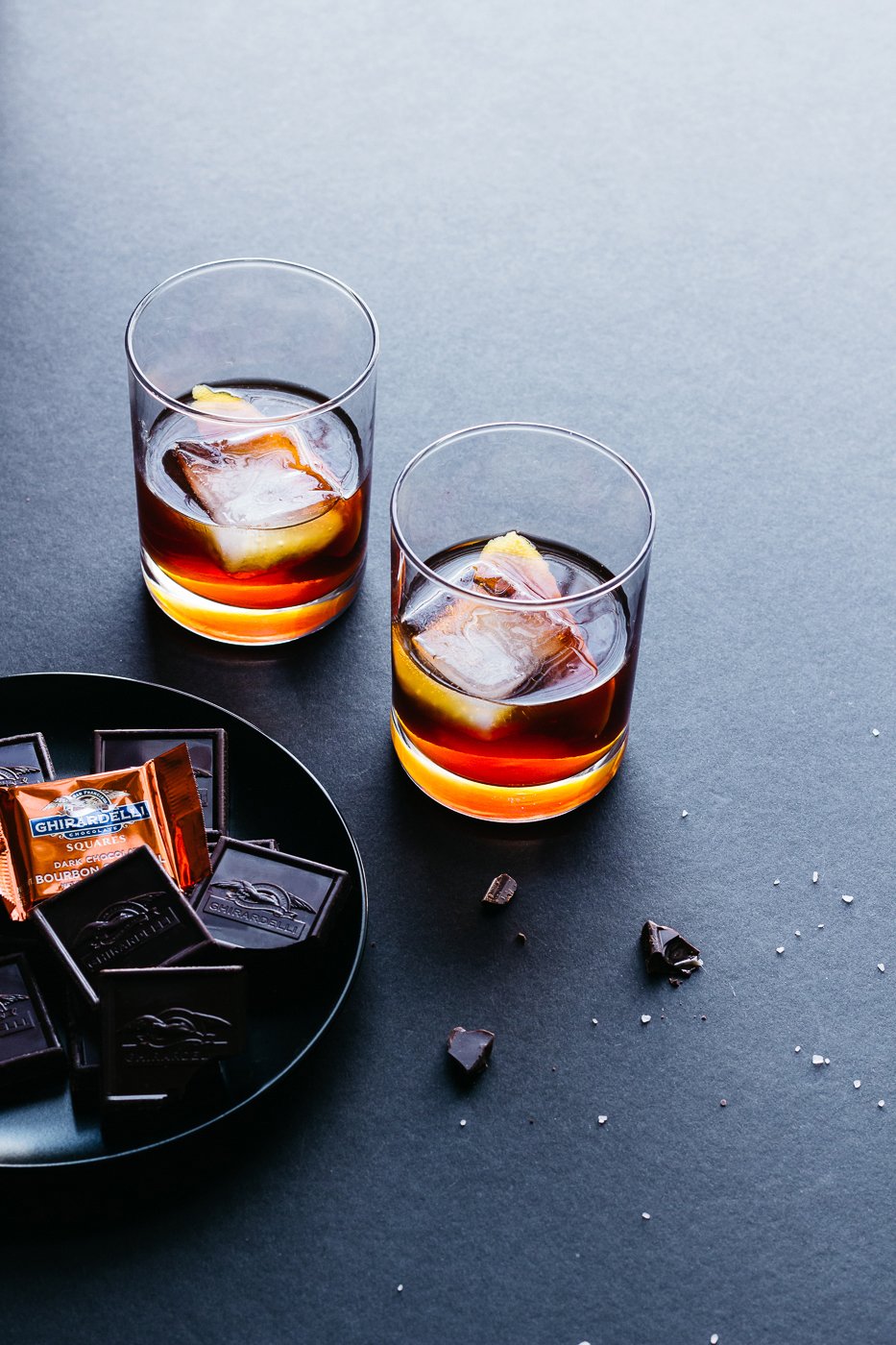 dark chocolate bourbon cocktail