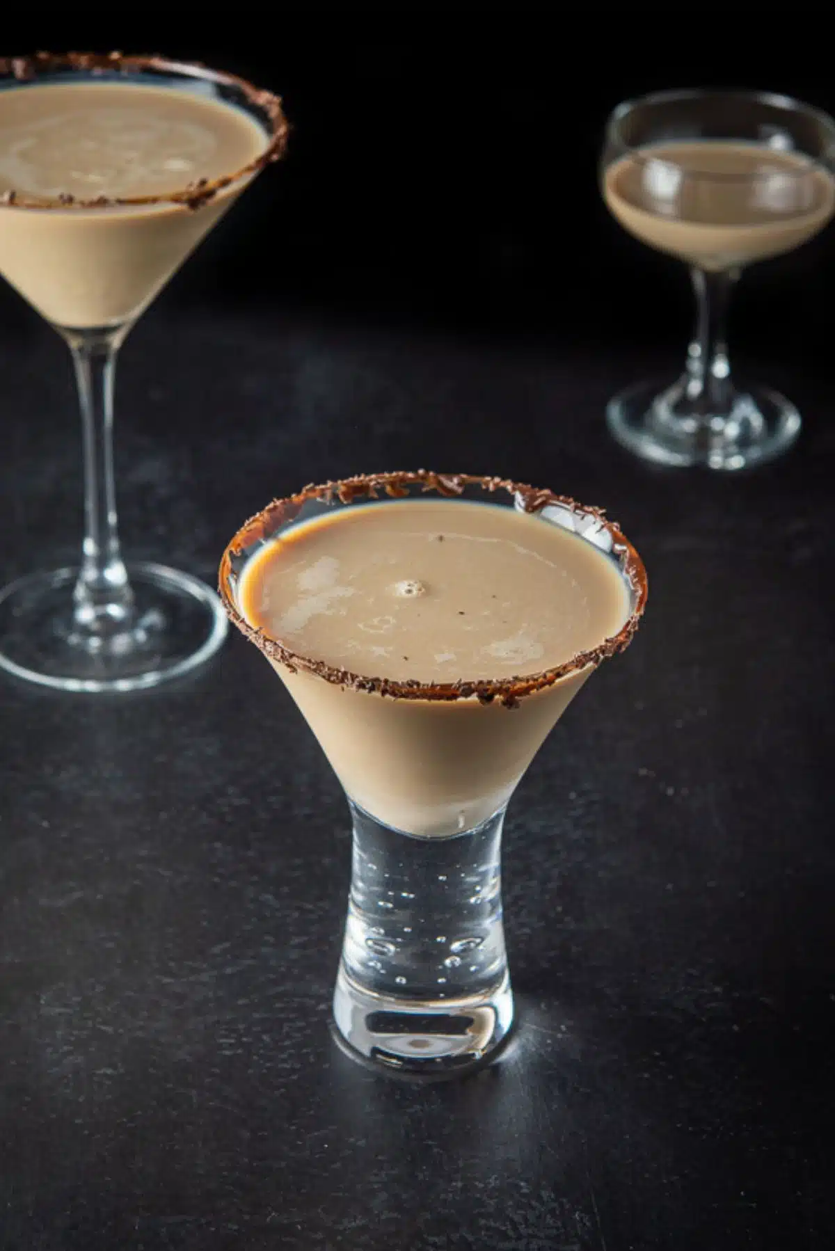 milk chocolate rum cocktail