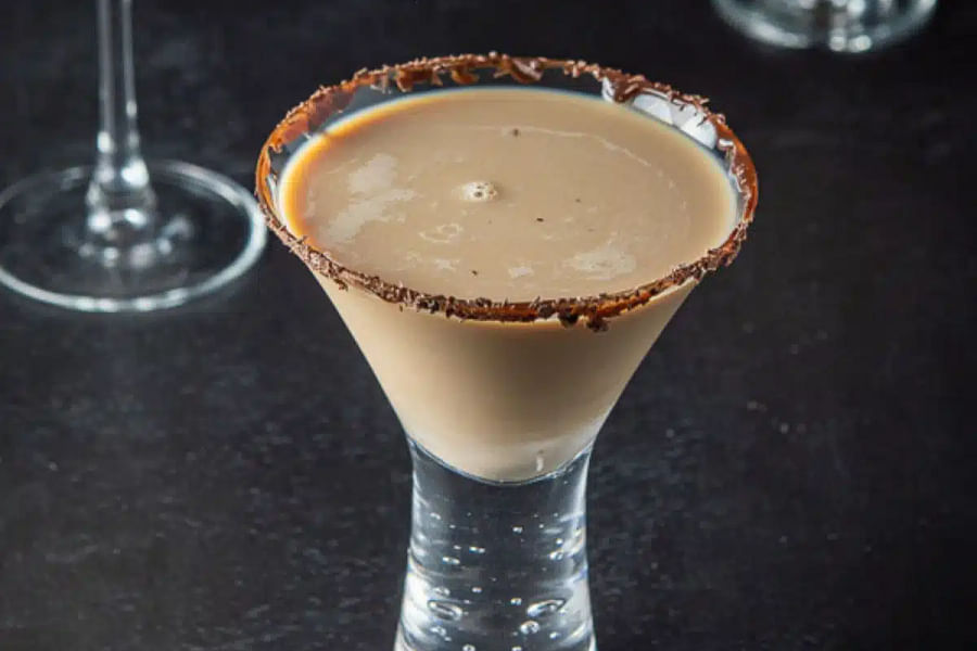 milk chocolate rum cocktail
