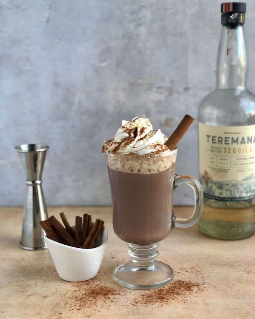 spicy chocolate tequila cocktail