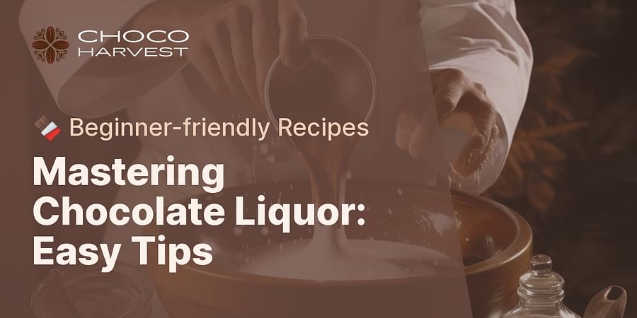Mastering Chocolate Liquor: Easy Tips - 🍫 Beginner-friendly Recipes