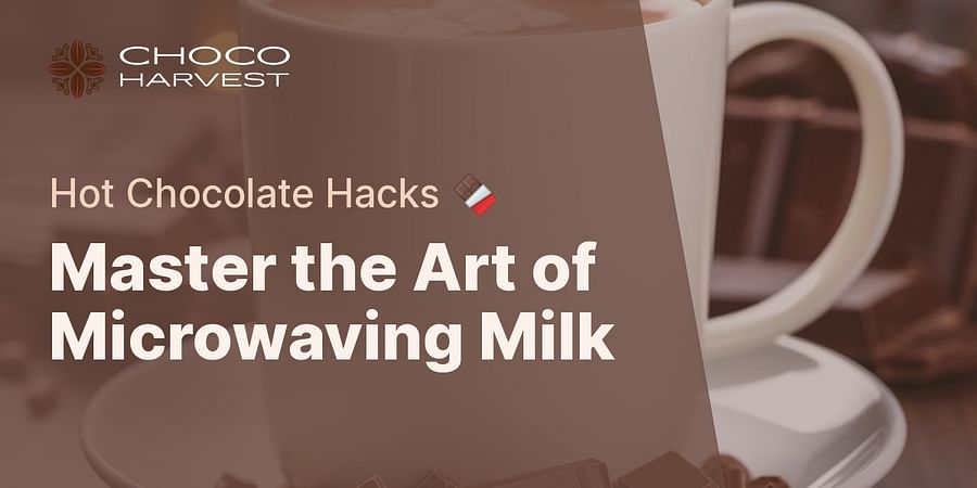 Master the Art of Microwaving Milk - Hot Chocolate Hacks 🍫