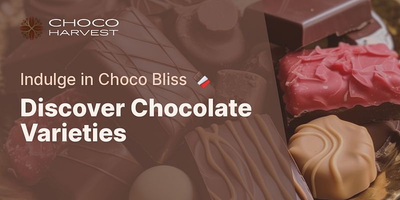 Discover Chocolate Varieties - Indulge in Choco Bliss 🍫