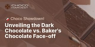 Unveiling the Dark Chocolate vs. Baker's Chocolate Face-off - 🍫 Choco Showdown!