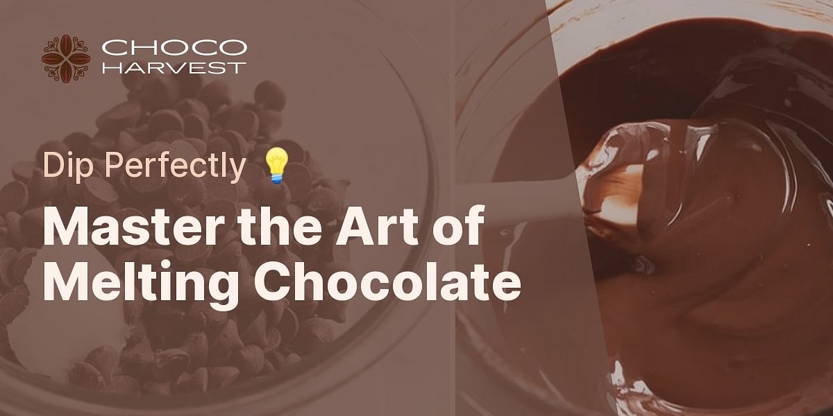 What is the optimal method for melting chocolate chips for dipping