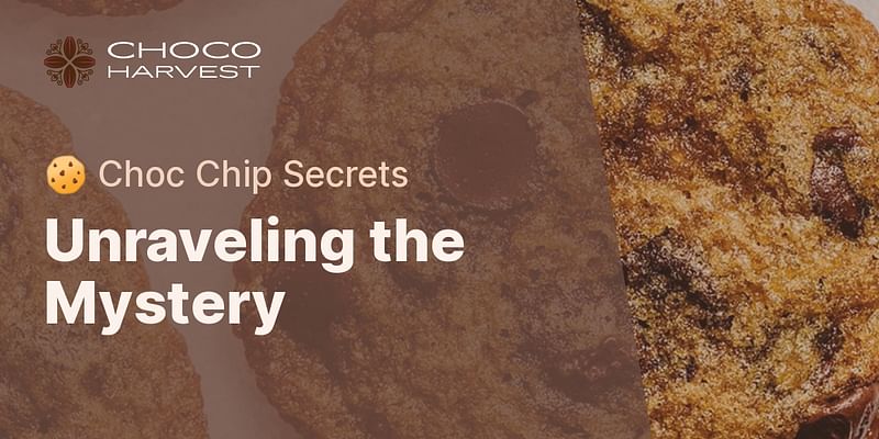 Unraveling the Mystery - 🍪 Choc Chip Secrets