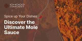 Discover the Ultimate Mole Sauce - Spice up Your Dishes 🌶️