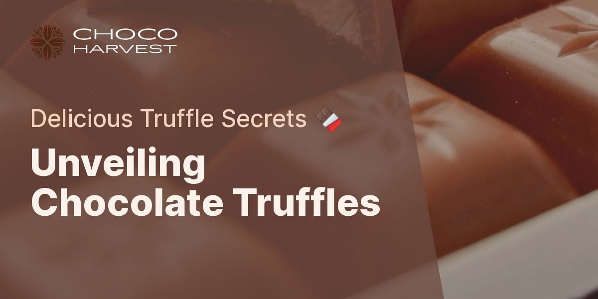 The History and Ingredients of Chocolate Truffles Choco Harvest