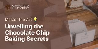Unveiling the Chocolate Chip Baking Secrets - Master the Art 💡