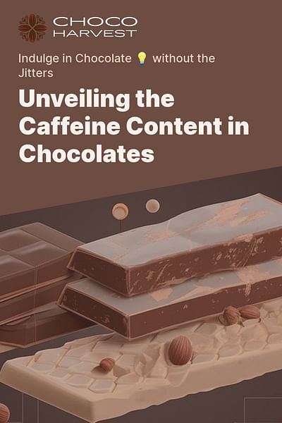 Unveiling the Caffeine Content in Chocolates - Indulge in Chocolate 💡 without the Jitters