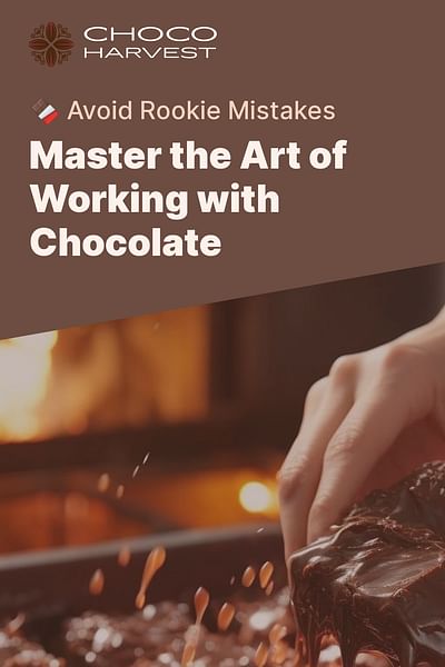 Master the Art of Working with Chocolate - 🍫 Avoid Rookie Mistakes