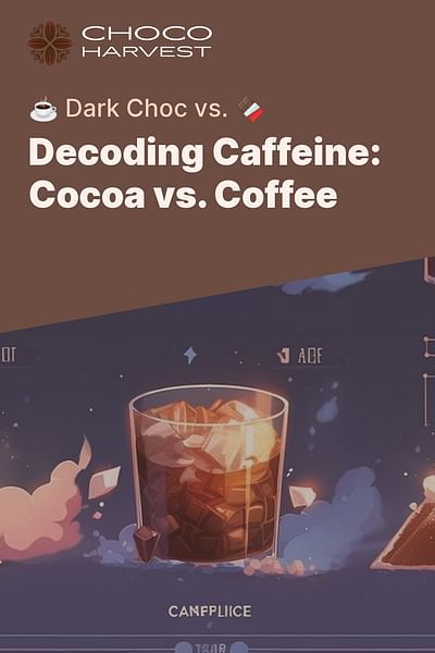Decoding Caffeine: Cocoa vs. Coffee - ☕ Dark Choc vs. 🍫