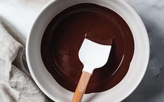 How can I melt chocolate in an oven without it sticking to the pan?