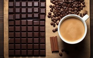How much chocolate do I need to consume to get the same amount of caffeine as in one cup of coffee?