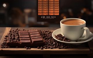 What is the caffeine content in 99% cocoa chocolate bars compared to coffee?